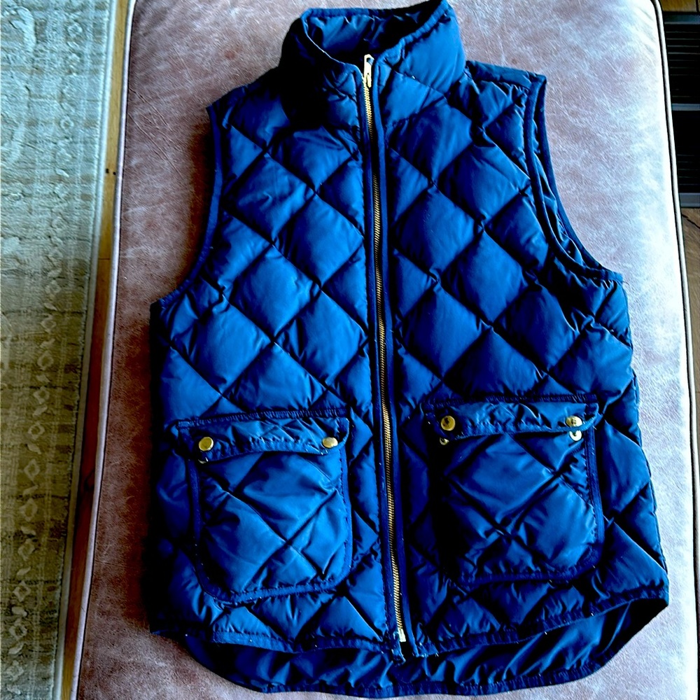 Jcrew, navy women’s vest,
